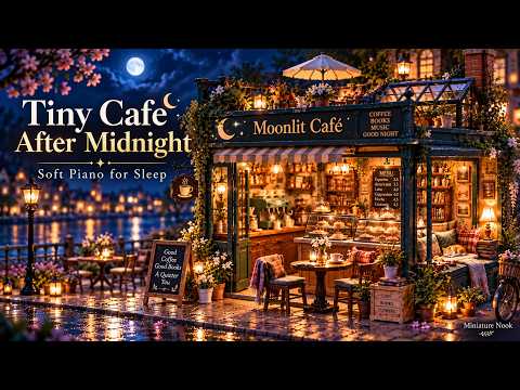 Miniature Café After Midnight ☕ Soft Piano & Rain Ambience for Sleep & Deep Relaxation