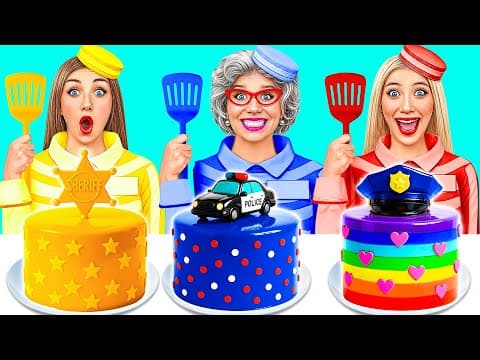 Me vs Grandma Cooking Challenge in Prison by Trend DO Challenge