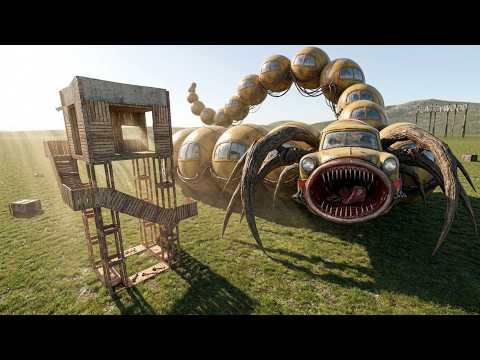 I Found Hungry Car Eater Vs Towers In Garry's Mod