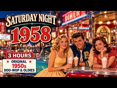 Saturday Night in America, 1958 🌙🎶 | 1950s Americana Playlist Doo Wop, Rock & Roll & Oldies