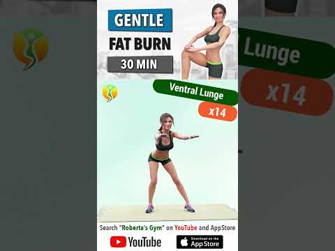 30 Minute Gentle #cardioworkout to Burn #fullbody #fat (#nojumping ) @RobertasGym #weightloss