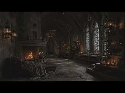 Medieval Ambience – Rain with Thunder in an Old Castle for Deep Relaxing Sleep