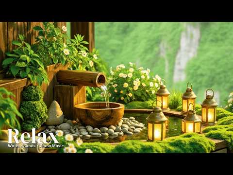 Healing Piano with Flowing Water Sounds 🌿 Calming Music for Sleep, Stress Relief, Calm the Mind