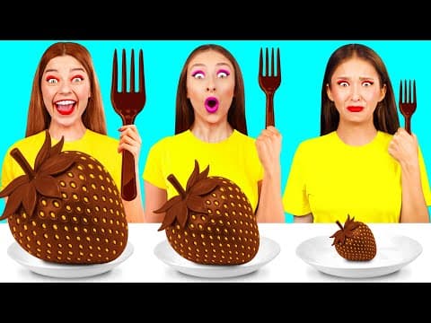Big, Medium and Small Plate Challenge | Food Battle