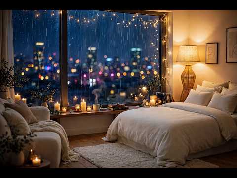 Cozy Rainy Bedroom | Gentle Piano for a Quiet Evening — 1 Hour