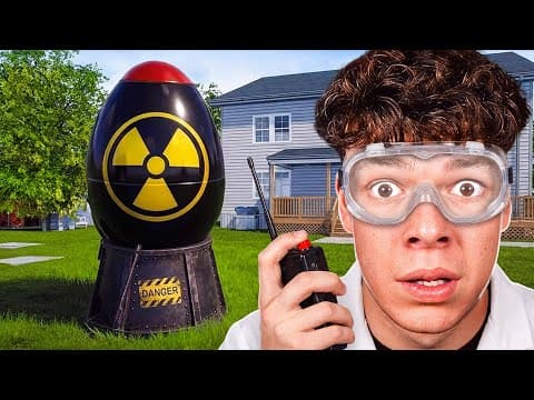 I built an atomic bomb in the garden…