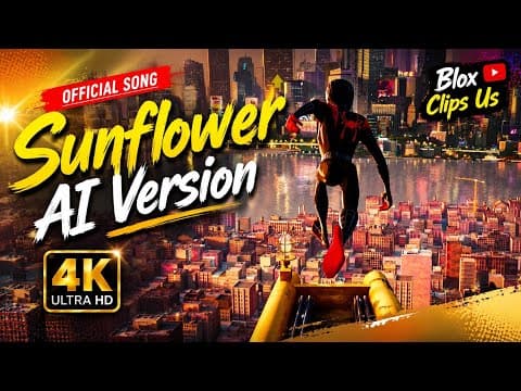 Sunflower AI Version | Official Song | 4K | Post Malone, Swae Lee -Sunflower | Blox Clips Us 