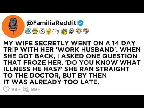 MY WIFE SECRETLY WENT ON A 14 DAY TRIP WITH HER 'WORK HUSBAND'. WHEN SHE GOT BACK, I ASKED ONE...