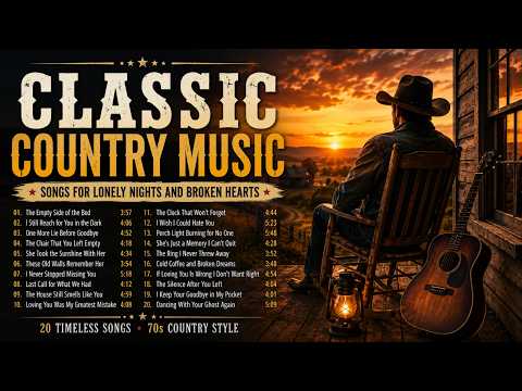 Classic Country Music – Songs for Lonely Nights and Broken Hearts 70s Style