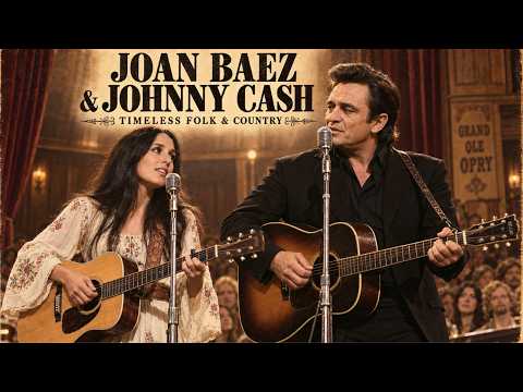 Johnny Cash & Joan Baez | Golden Age of American Folk | Beautiful 1960s Folk Music