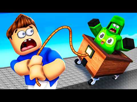 Не УРОНИ Тележку ВНИЗ в Роблокс! Симулятор БЕЗУМИЯ Roblox