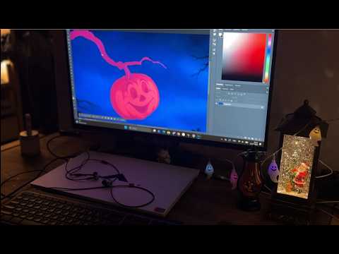 How I Created My Vintage Halloween Pumpkin 🎃 | Animation Timelapse