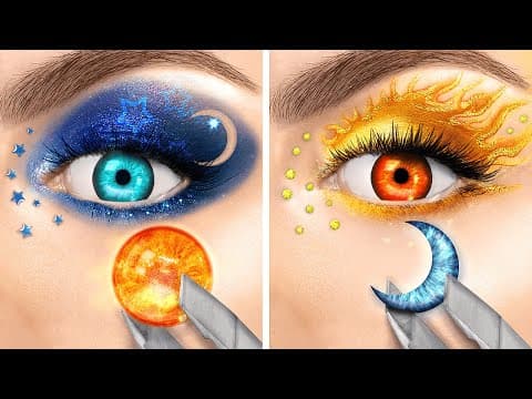 One-color transformation challenge! Day girl and night girl exchange styles for 24 hours