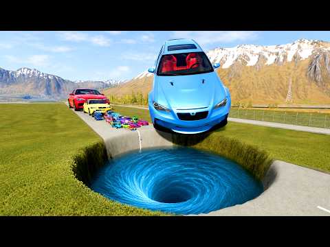 🔥 BIG & SMALL CARS vs MONSTER PIT #15 🕳️💥 | BeamNG.drive Crash Challenge | Impala BeamNG