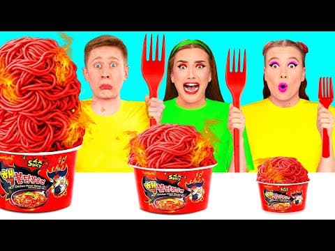 Big, Medium and Small Plate Challenge | Who Wins the Cooking War by GoFun Challenge