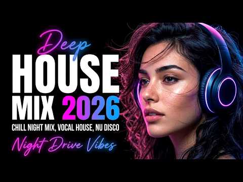 Deep House Mix 2026 ✨ Night Drive Experience | Vocal House, Nu Disco & Bass Vibes