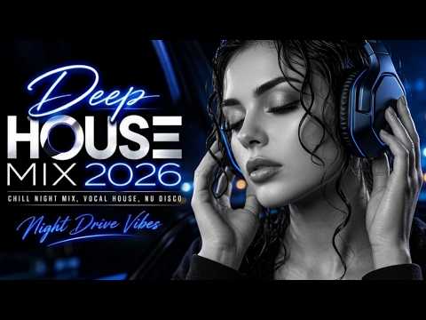 Deep House Mix 2026 ⚡ Best Vocal House & Nu Disco for Night Drive