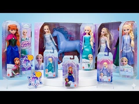 Frozen Elsa and Anna Playset | Satisfying Unboxing Disney Princess MATTEL Doll Collection | ASMR