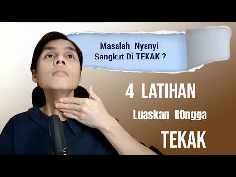Masalah Nyanyi Tidak Lepas & 4 Latihan Luaskan Rongga Tekak.