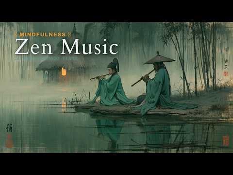 Japanese Zen Music - Bamboo Flute River Melodies | Peaceful Shakuhachi for Meditation &amp; Calm