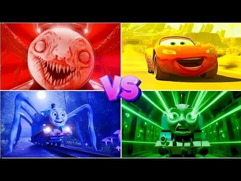 Lightning McQueen vs Giant Mutants 🏎️ | Mecha Titans ⚔️ Tiles Hop EDM Rush | School Bus Eater