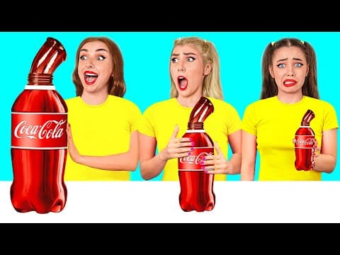 Großer, Mittlerer und Kleiner Teller Challenge | Lustige Küche Momente von TeenDO Challenge