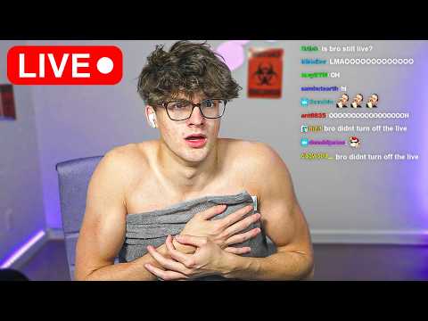 He forgot to stop streaming..