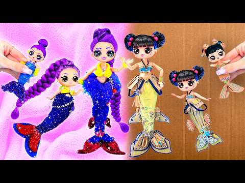 Cardboard & Fluffy Makeover: 8 Mermaid DIYs in K-Pop Demon Hunters Style!