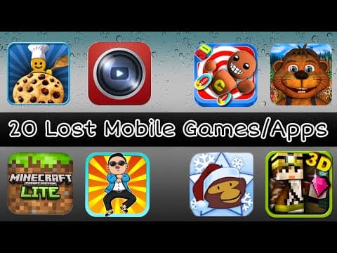 20 Lost Mobile Games/Apps
