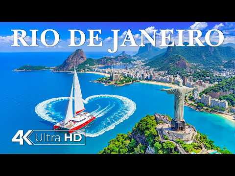 🇧🇷 RIO DE JANEIRO 4K Drone Footage | Copacabana Beach, Christ the Redeemer & Tropical City Paradise