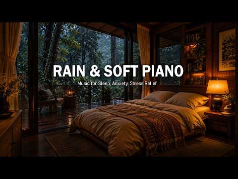 Rain Sounds and Soft Piano Music for Deep Sleep – Stress Relief and Peaceful Sleep