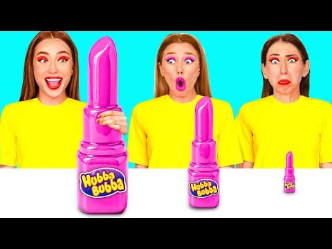 Big, Medium and Small Plate Challenge | Amazing Food Hacks by TeenTeam Challenge