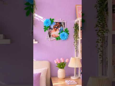 Diy Floral Photo frame 🌸