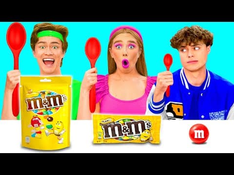 Велика, Середня або Маленька Тарілка Челендж | Божевільні Лайфхакі та Рецепти BaRaDa Challenge