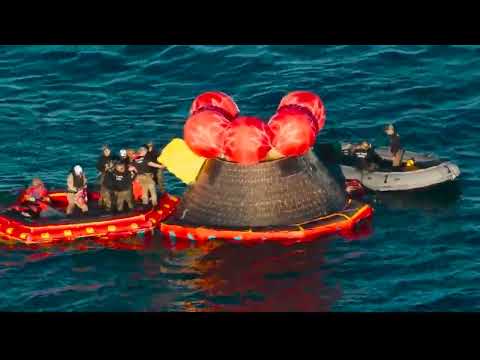 Artemis II splashes down from the moon