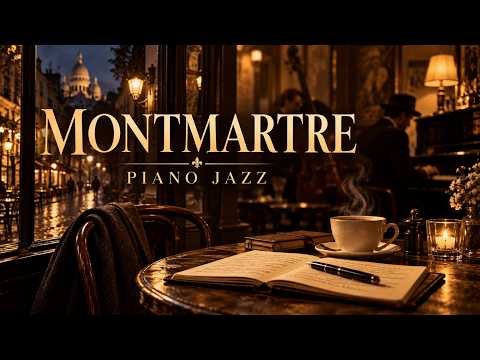 A Writer in Montmartre — Relaxing Parisian Piano Jazz for Reading & Writing