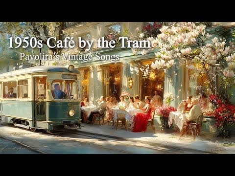1950s Spring Magnolia Café by the Tram | Pavolira’s Vintage Songs