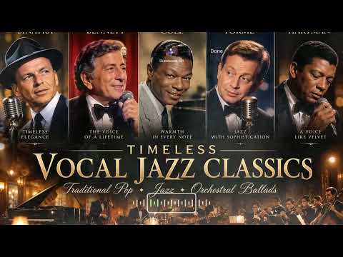 Greatest Crooner Songs of the Golden Era 🎙️ Frank Sinatra, Nat King Cole Vintage Jazz Hits 50s–70s