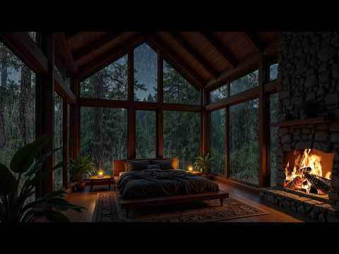 (No Ads) Rainy Night in the Quiet Forest 🌲 | Soothing Piano Music for Deep Sleep