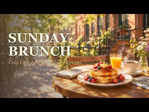 Sunday Brunch Jazz ☕ Cozy Café Piano Trio for a Slow Morning | 1 Hour 38 Minutes
