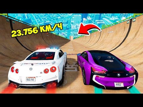 DESCENT WITHOUT BRAKES AGAINST MURKA ON CHEATING CARS ON A SPRING 🌴 GTA 5 RAILUKHA MODS