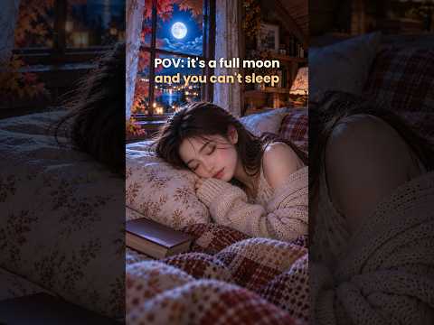 POV: it's a full moon and you can't sleep 🌕🍂 #sleepmusic #autumnlofi #shorts