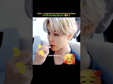 The Way Taehyung Secretly Put On Lip Balm 😂🤣