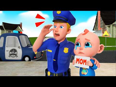 Help! Baby got lost👶| Police Rescue the Baby | Rosoo Nursery Rhymes & Children Song