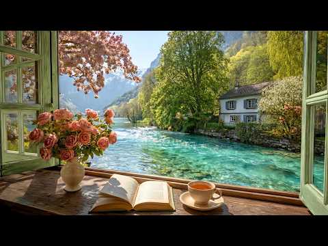 spring lakeside morning 🍃 birds, gentle water & Asmr ambience for calm, reading, studying & relaxing