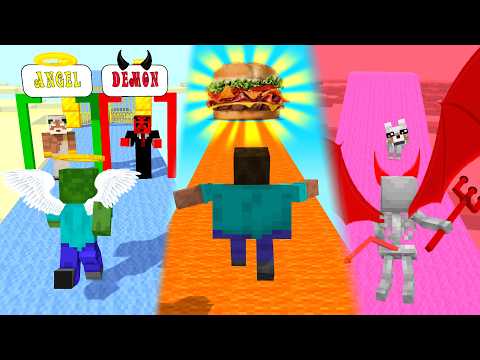 FAT 2 FIT RUN CHALLENGE - Minecraft Animation