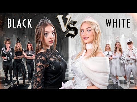 Черная vs Белая Королева Челлендж! Королева Какого Цвета Будет Править?