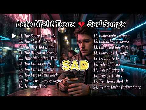 Late Night Tears 💔 Sad Songs You Feel Alone With | Nonstop Playlist