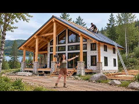 Husband & Wife Build an Amazing Two-Story Dream House | Start to Finish @aboulderlifeoffgrid