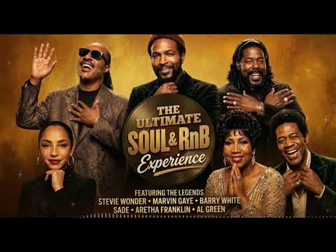 rarvin Gaye, Barry White, Sade, Stevie Wonder, Aretha Franklin, Al Green - 60's 70's RnB Soul Groove